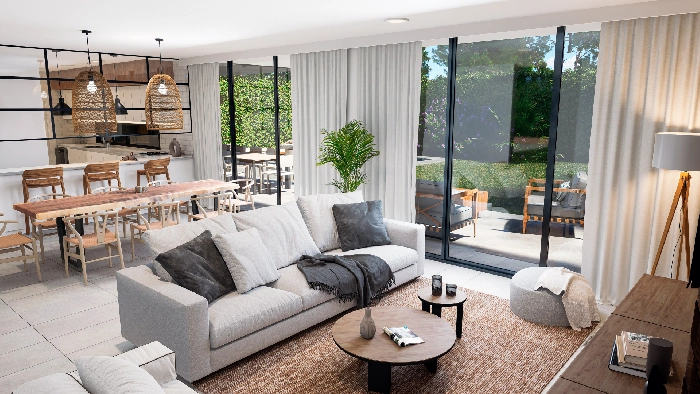 Vista de la escena 3D incluida en el Pack Vivienda 01